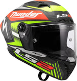 LS2 FF805 THUNDER GP FULL FACE MOTORCYCLE HELMET BLACK REPLICA
