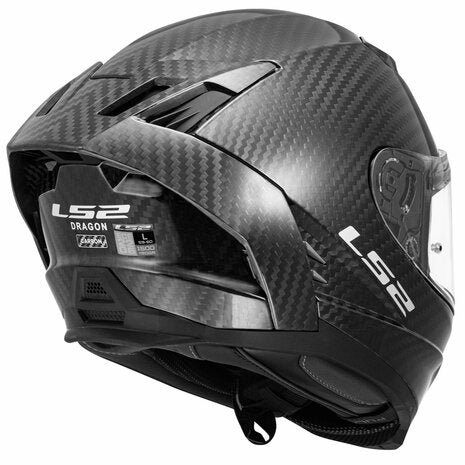 LS2 FF807 Dragon Full Face Motorcycle Helmet Matt Carbon