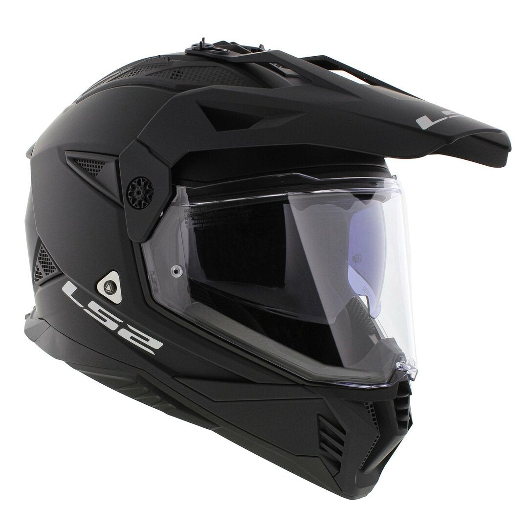 LS2 MX702 PIONEER II ADVENTURE MOTORCYCLE HELMET MATT BLACK