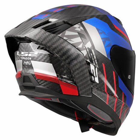 LS2 FF807 Dragon Trax Touting Motorcycle Full Face Helmet Blue Red