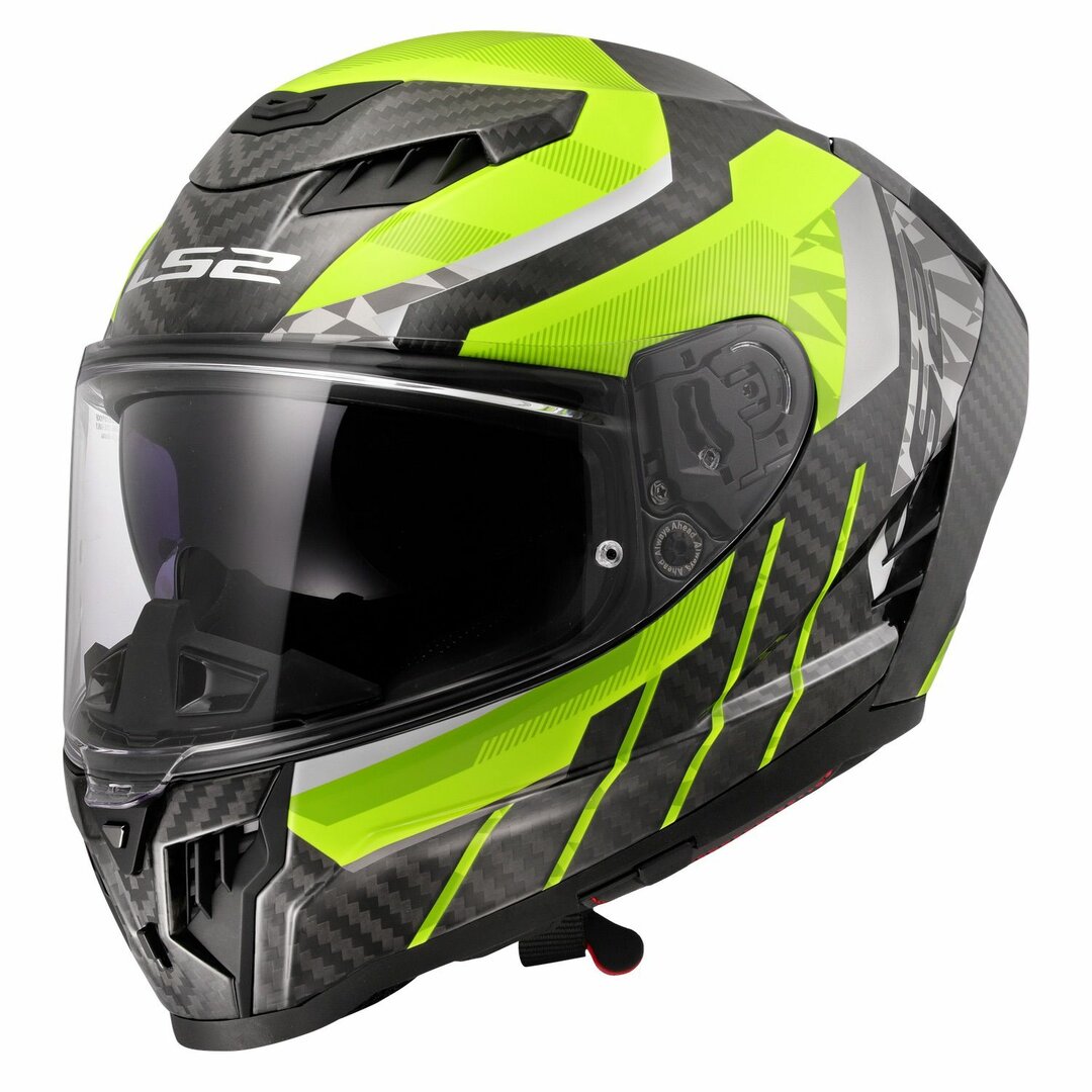 LS2 FF807 Dragon Trax Sport Touring Motorcycle Helmet Hi-Vis Yellow maximomoto.uk!
