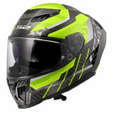 LS2 FF807 Dragon Trax Sport Touring Motorcycle Helmet Hi-Vis Yellow maximomoto.uk!