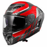 LS2 FF807 Dragon Trax Motorcycle Helmets Red maximomoto.uk!