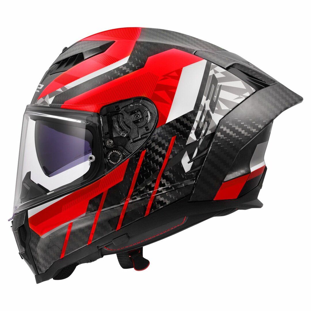 LS2 FF807 Dragon Trax Sports Motorcycle Full Face Helmets Red