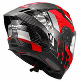 LS2 FF807 Dragon Trax Sports Motorcycle Full Face Helmets Red