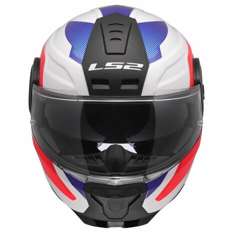LS2 FF902 Scope II Motorbike Modular Helmet White Blue Red