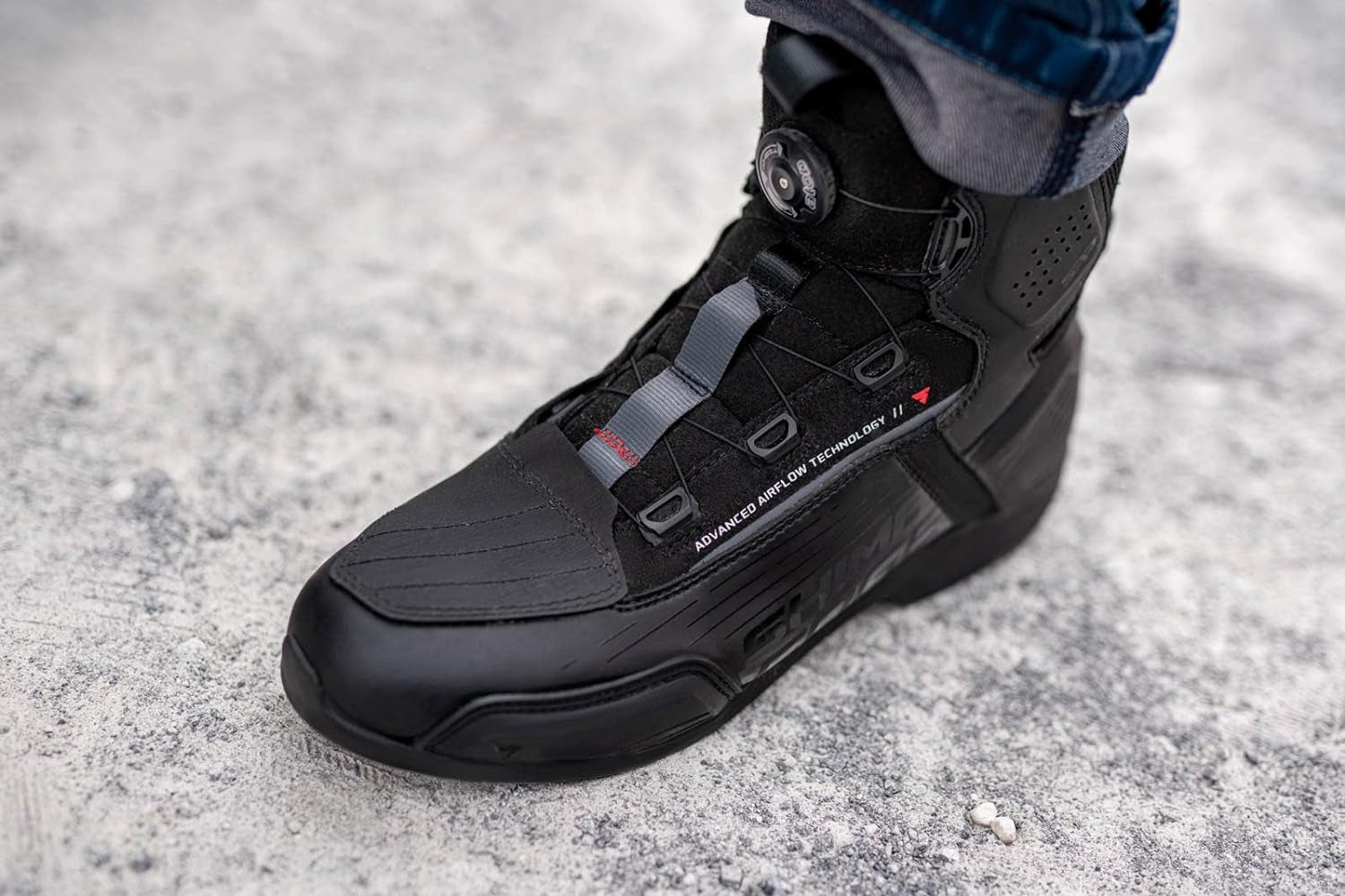 SHIMA EDGE VENTED BOOTS BLK - SECURTEX MOTOR SL (t/a MaximoMoto)