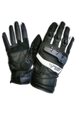 MUGENRACE G-MNR-2170 MULTI Moto Cortos Guantes Negro Blanco