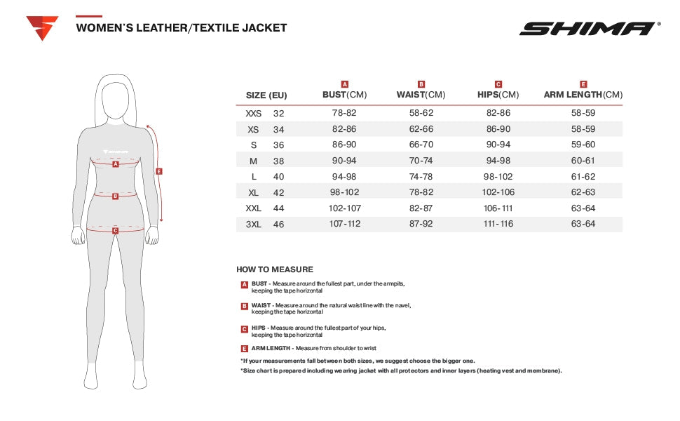 SHIMA DRIFT LADY JACKET PINK - SECURTEX MOTOR S.L (t/a MaximoMoto)