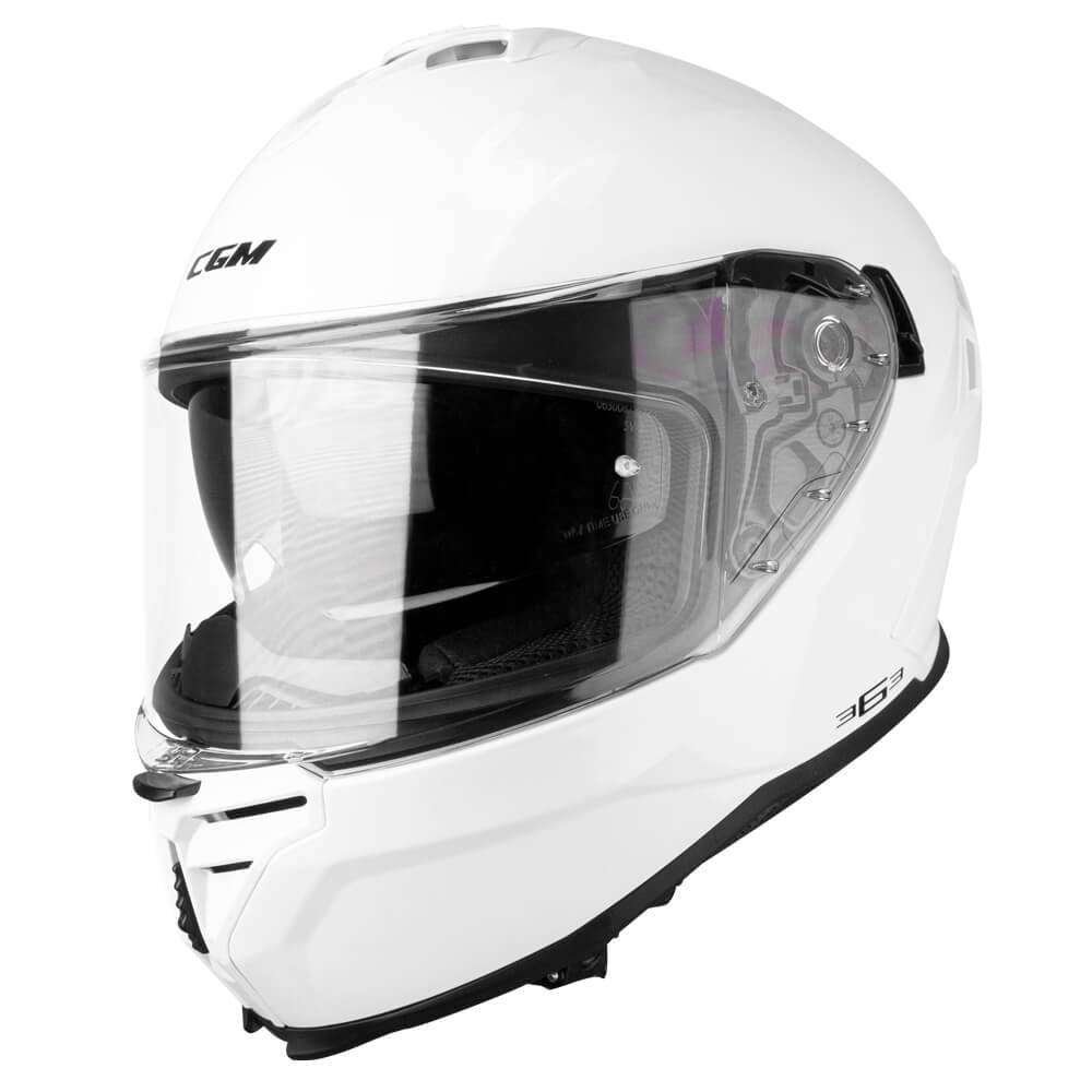  CGM 363 SHOT Race Full Face Motorcycle Racing Helmet White
