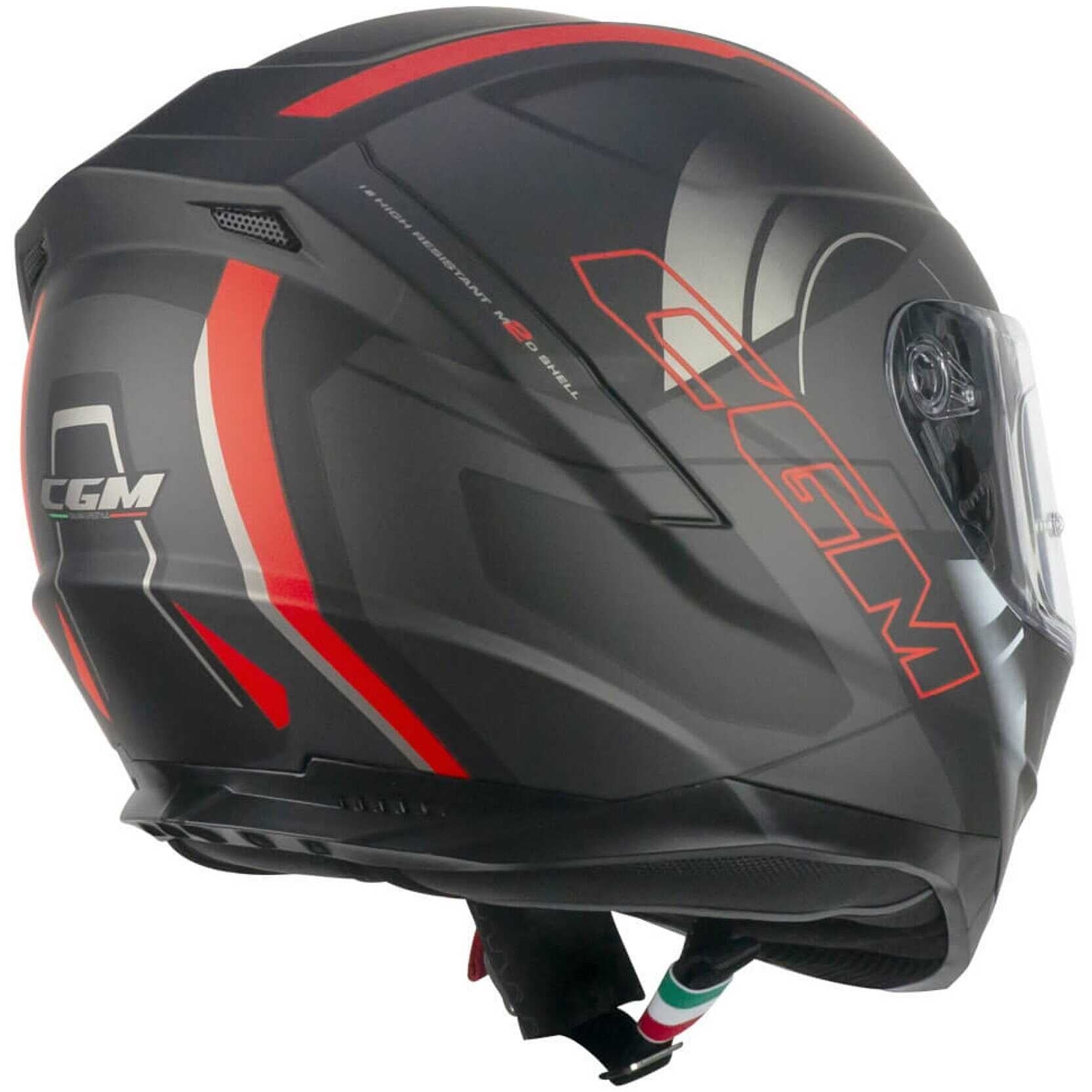  CGM - 321G ATOM SPORT Nero Rosso opaque - SECURTEX MOTOR SL (t/a MaximoMoto)