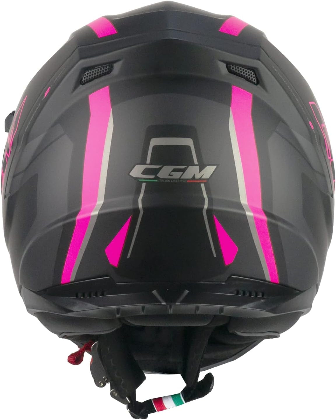  CGM - 321G ATOM SPORT Nero Fuchsia fluo opaque - SECURTEX MOTOR SL (t/a MaximoMoto)