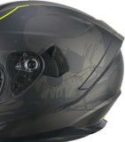  CGM - 321S ATOM SKULL Nero Giallo fluo opaque - SECURTEX MOTOR SL (t/a MaximoMoto)