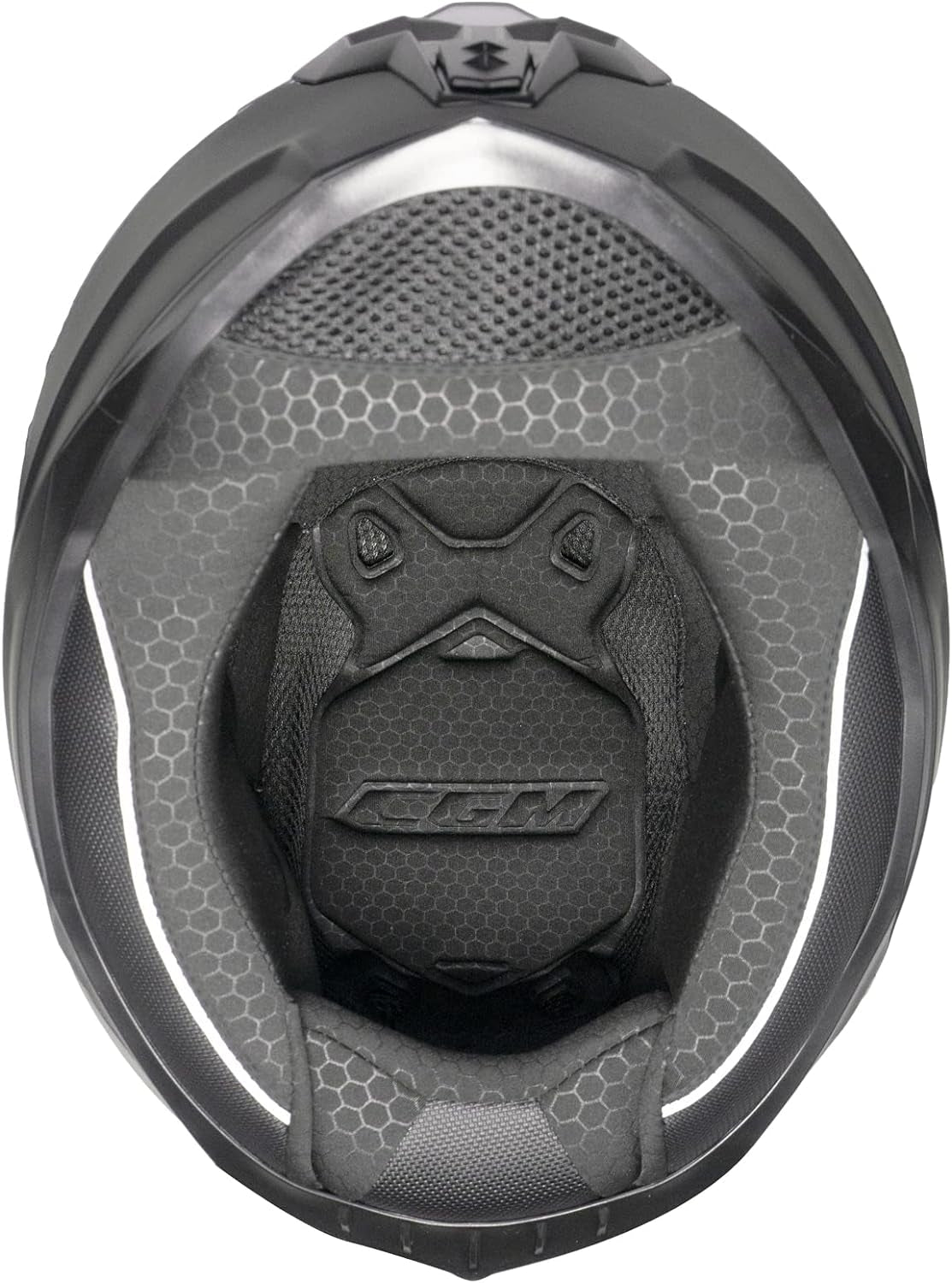  CGM - 321S ATOM SKULL Nero Giallo fluo opaque - SECURTEX MOTOR SL (t/a MaximoMoto)