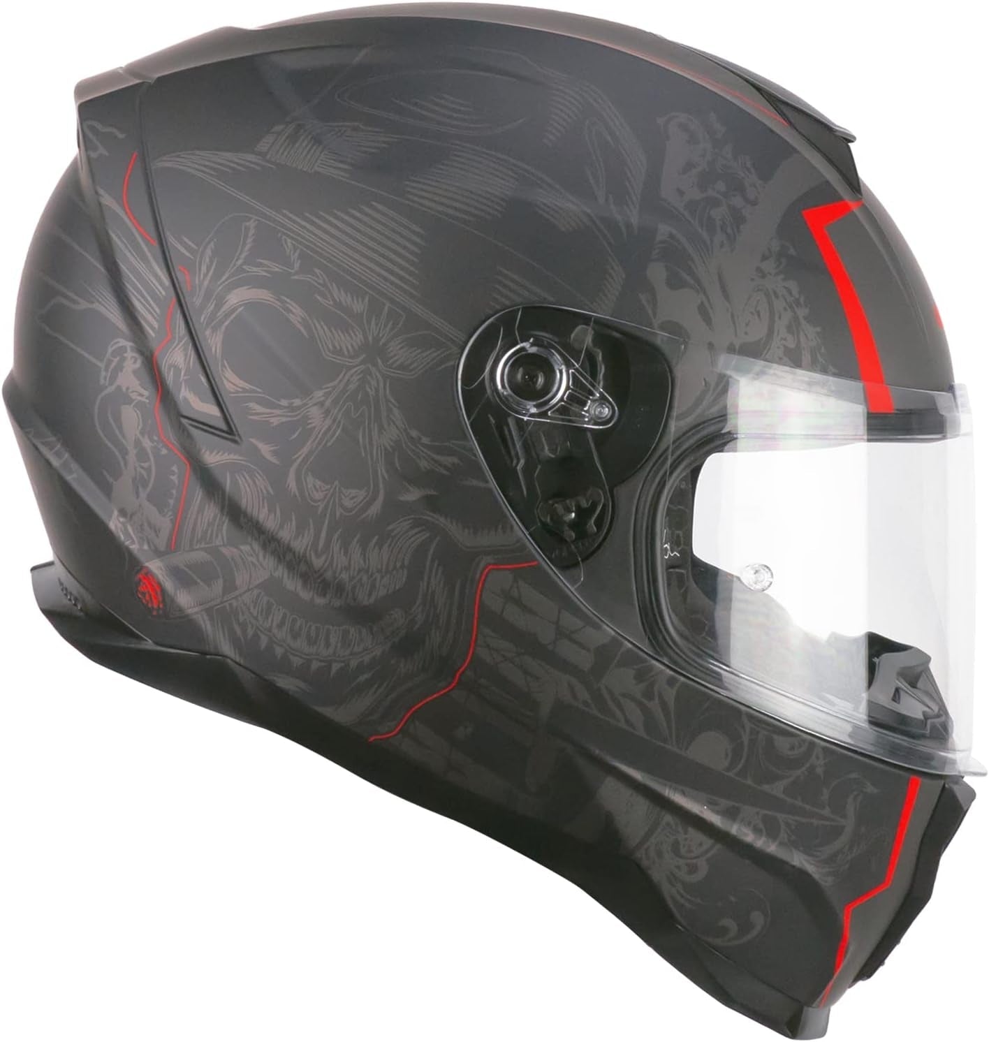  CGM - 320G NEUTRON BAD-B Nero Rosso opaque - SECURTEX MOTOR SL (t/a MaximoMoto)