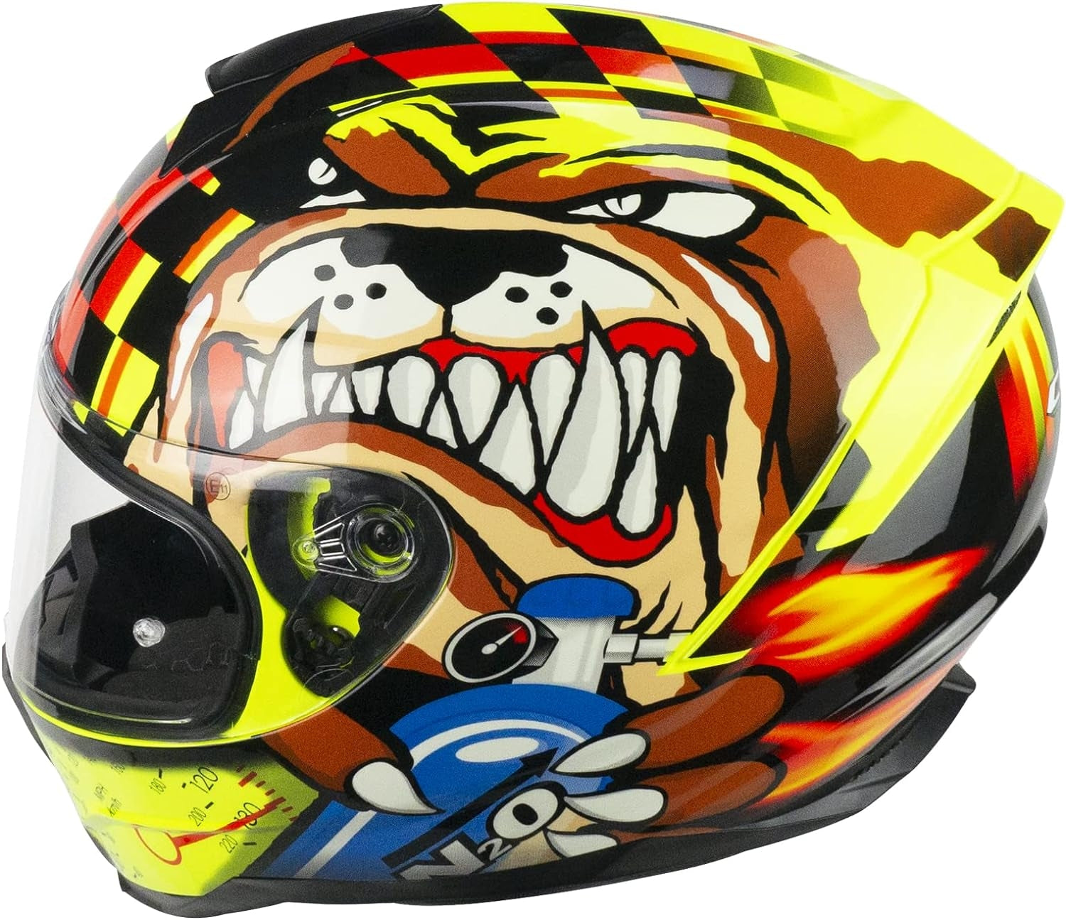 CGM - 320S NEUTRON N2O Nero Giallo fluo Rosso - SECURTEX MOTOR SL (t/a MaximoMoto)