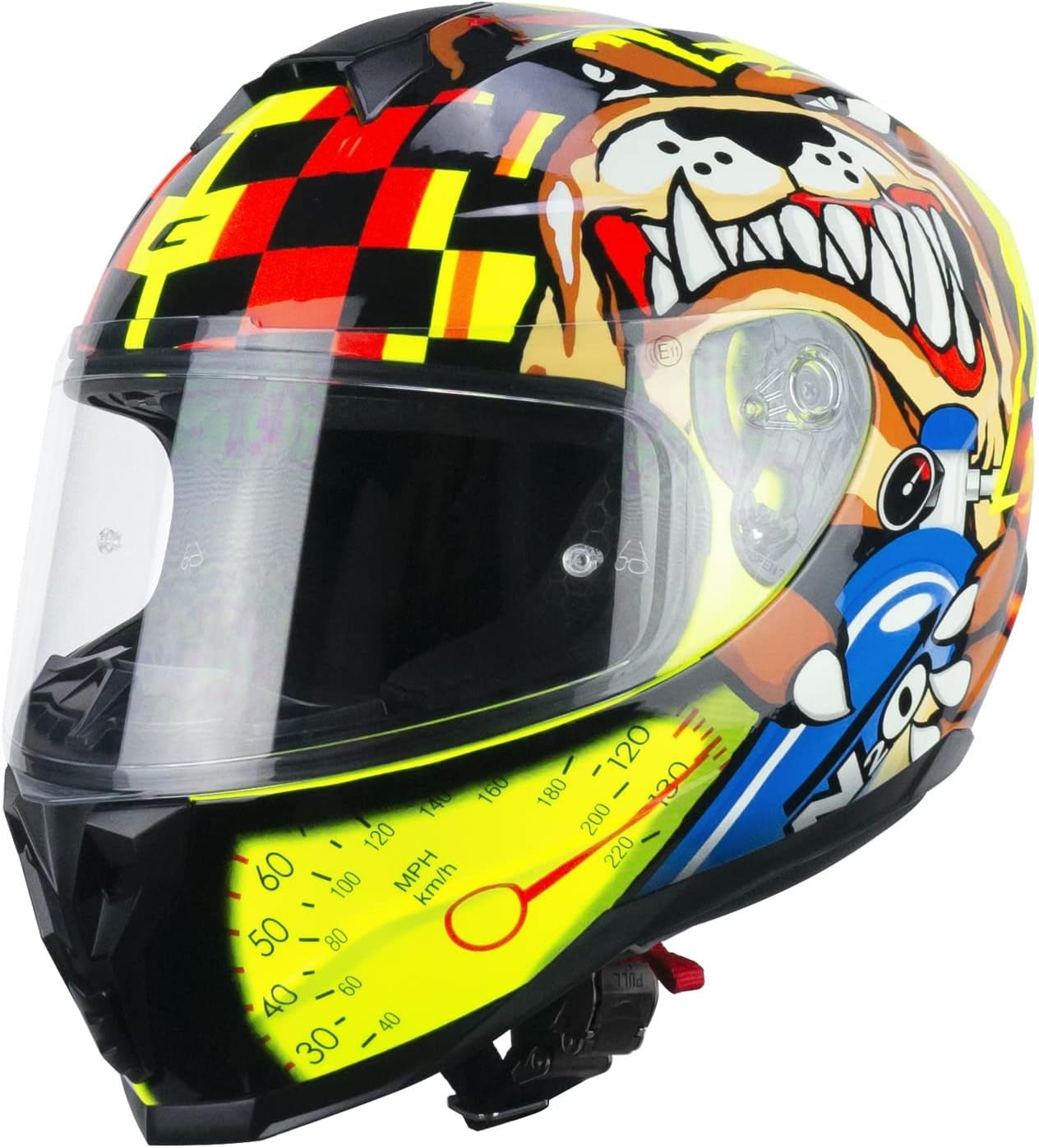  CGM - 320S NEUTRON N2O Nero Giallo fluo Rosso - SECURTEX MOTOR SL (t/a MaximoMoto)