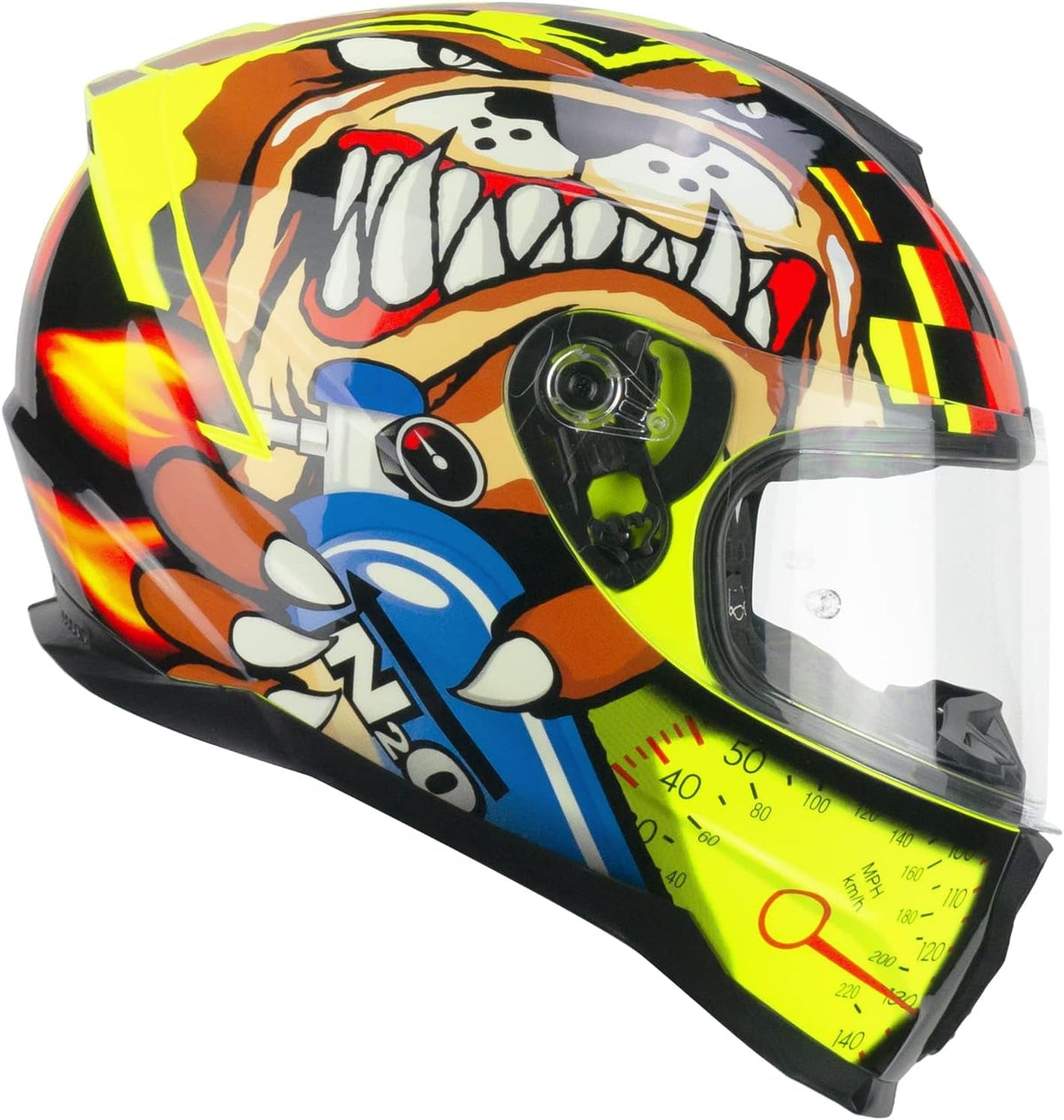  CGM - 320S NEUTRON N2O Nero Giallo fluo Rosso - SECURTEX MOTOR SL (t/a MaximoMoto)
