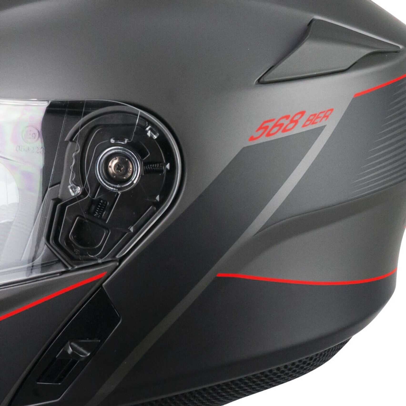  CGM - 568X BER CITY Grafite Rosso satinato - SECURTEX MOTOR SL (t/a MaximoMoto)