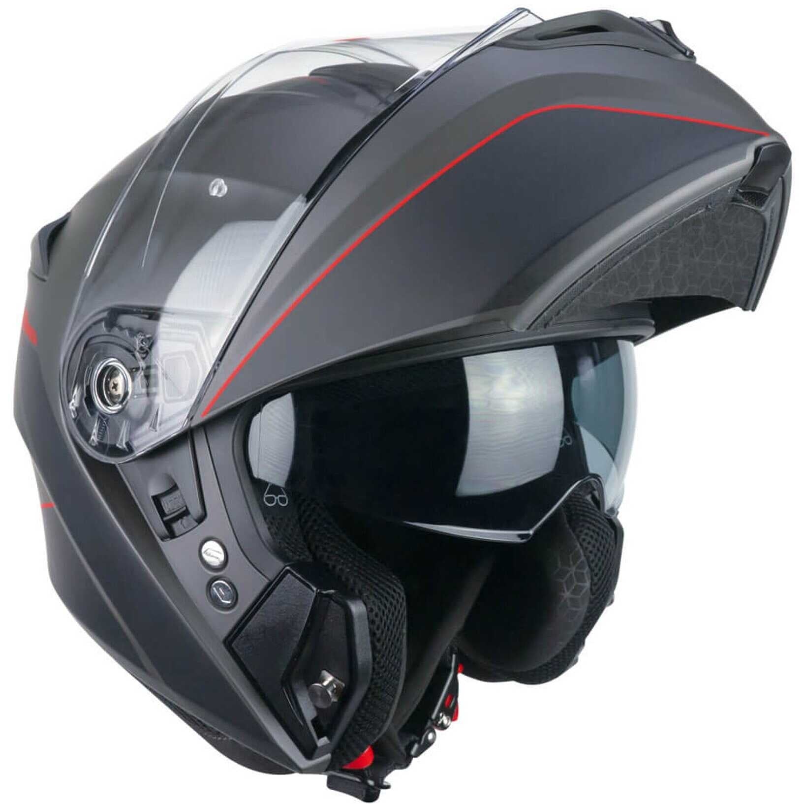  CGM - 568X BER CITY Grafite Rosso satinato - SECURTEX MOTOR SL (t/a MaximoMoto)