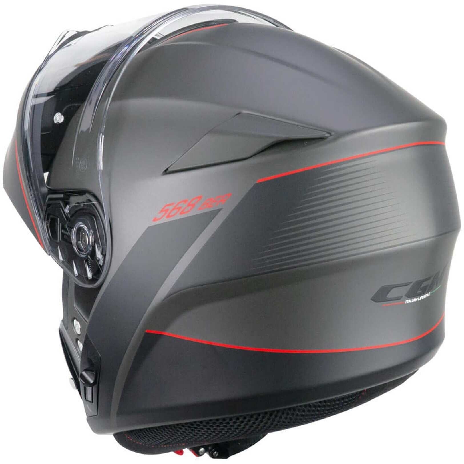  CGM - 568X BER CITY Grafite Rosso satinato - SECURTEX MOTOR SL (t/a MaximoMoto)