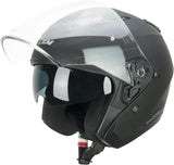  136A DNA MONO Jet Scooter Touring Helmet Opaque Black