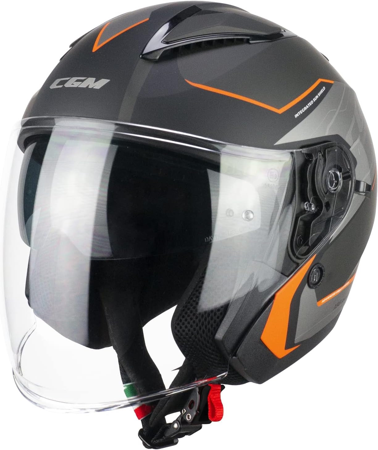  CGM - 136S DNA APACHE Matte Orange Graphite - SECURTEX MOTOR SL (t/a MaximoMoto)