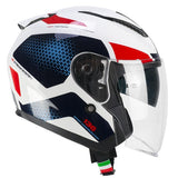 CGM 136G DNA GALAXY JET CASCO MOTO BLANCO AZUL