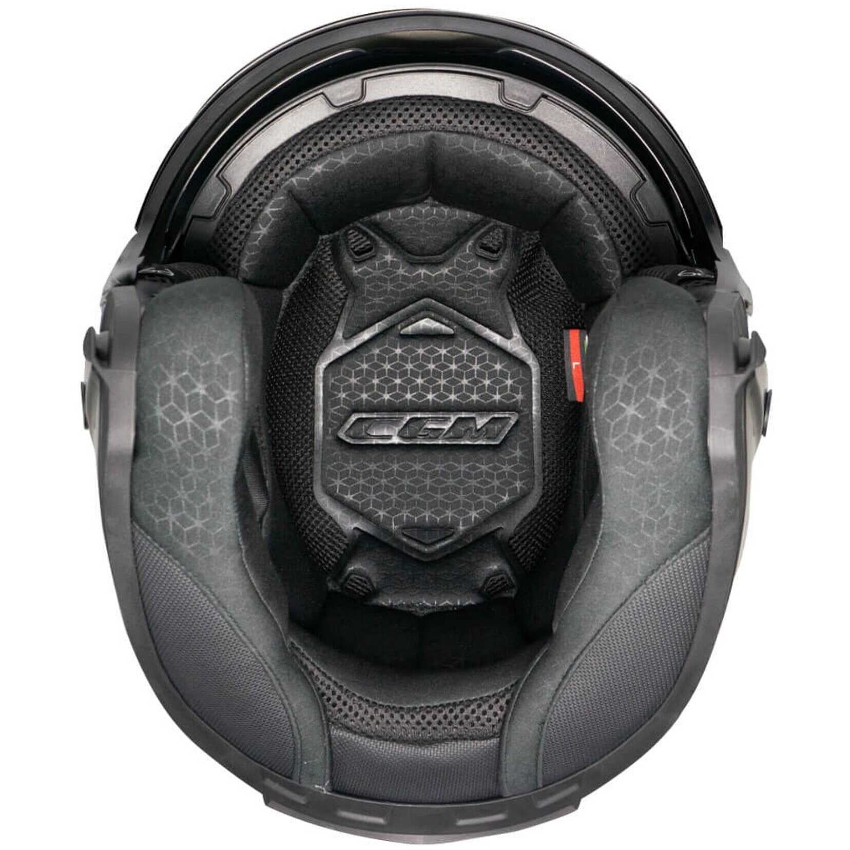 CGM 127A DEEP MONO ABATIBLES CASCO JET NERO OPACO