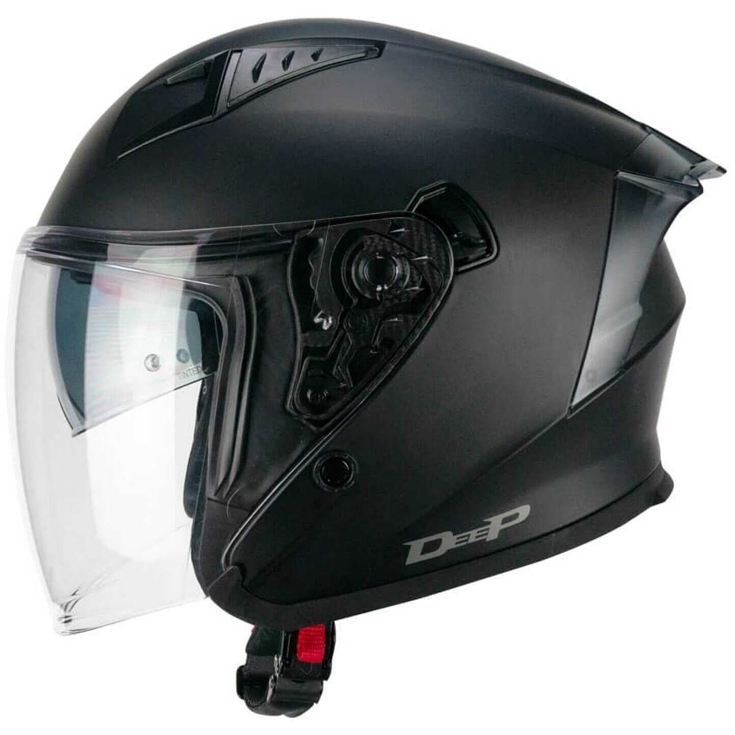 CGM 127A DEEP MONO ABATIBLES CASCO JET NERO OPACO