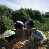 CGM 155G RUSH DUAL Jet Casco De Moto Blanco Amarillo Fluo