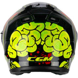 CGM 127X DEEP FREAKER ABATIBLES CASCO JET NERO GIALLO FLUO