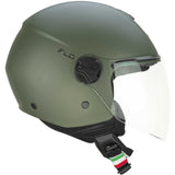 CGM 167A FLO MONO Abierto Scooter Casco Verde Mate Largo
