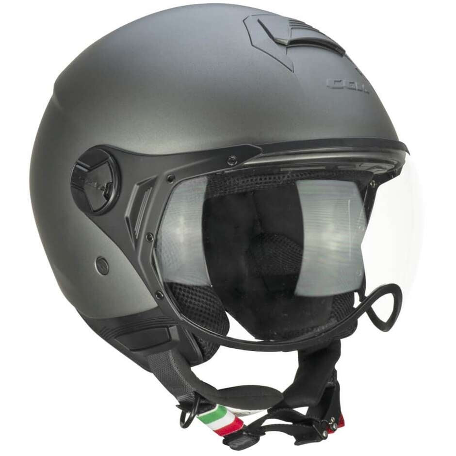 CGM 167A FLO MONO Abierto Scooter Casco Satén Antracita Largo