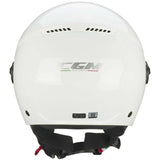 CGM 167A FLO MONO Abierto Jet Casco Bianco Largo