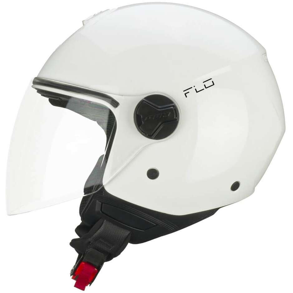CGM 167A FLO MONO Abierto Jet Casco Bianco Largo