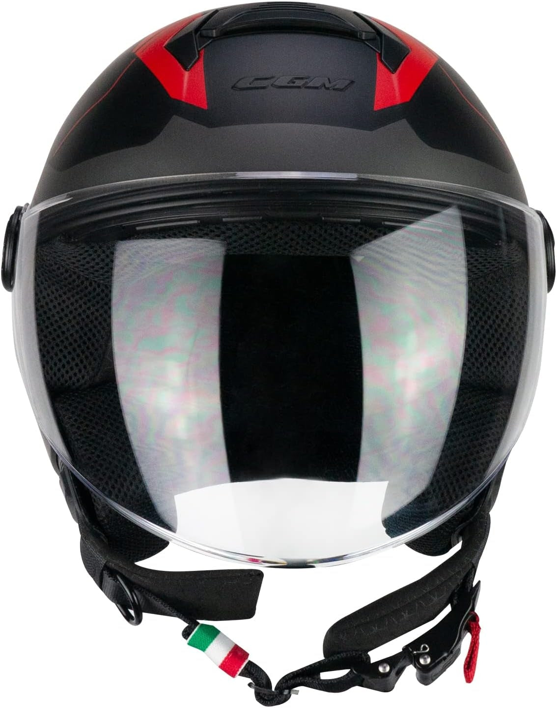  CGM - 167X FLO TECH Nero Rosso opaque longa - SECURTEX MOTOR SL (t/a MaximoMoto)