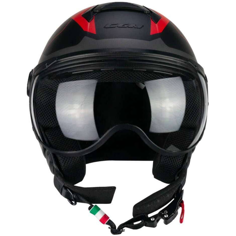 CGM - 167X FLO TECH Nero Rosso opaque sagomata - SECURTEX MOTOR SL (t/a MaximoMoto)