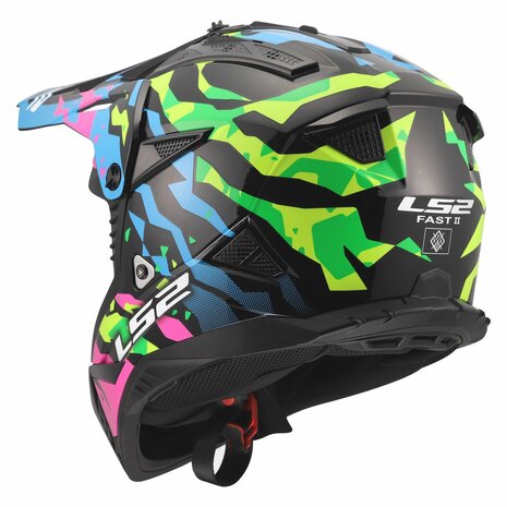 LS2 MX708 FAST II GROTESK MOTOCROSS MX ENDURO HELMET