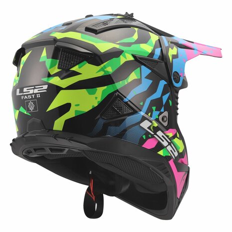 LS2 MX708 FAST II GROTESK MOTOCROSS MX ENDURO HELMET