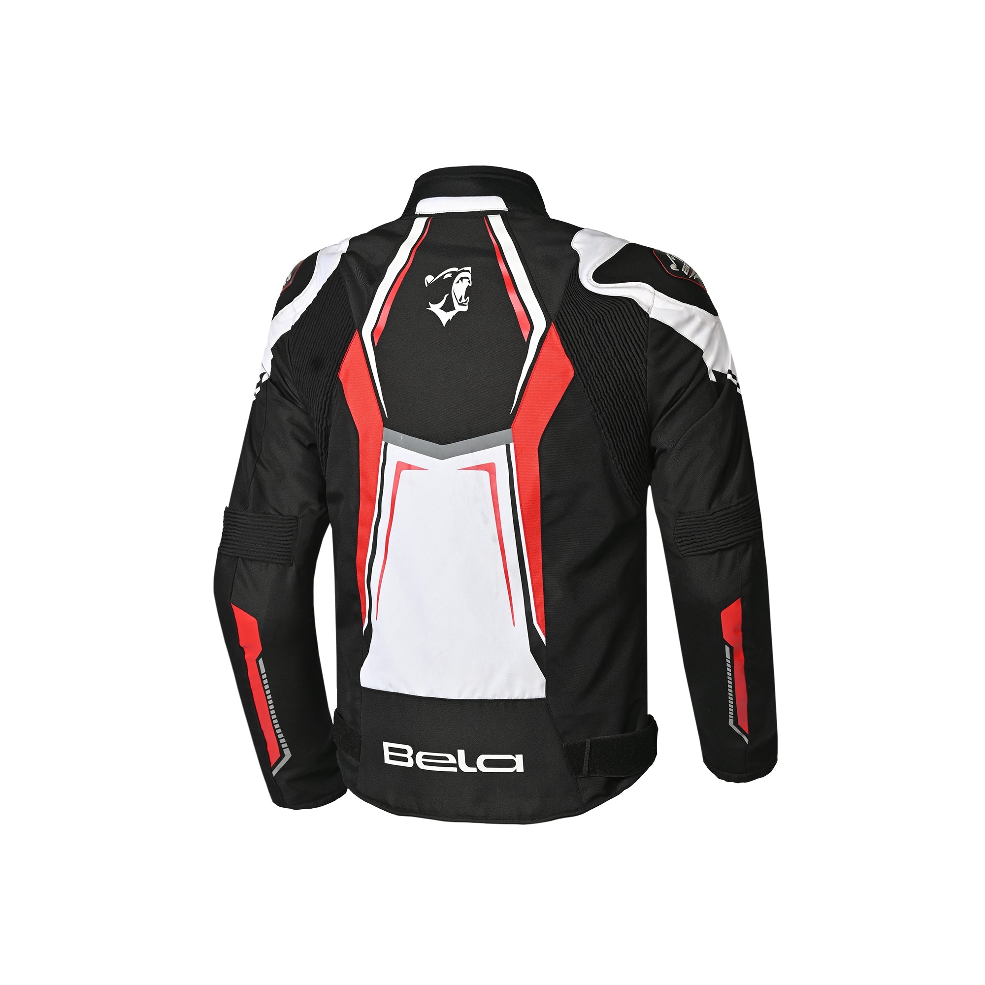  BELA - Chaser Textile Jacket Black/White/Red - SECURTEX MOTOR SL (t/a MaximoMoto)