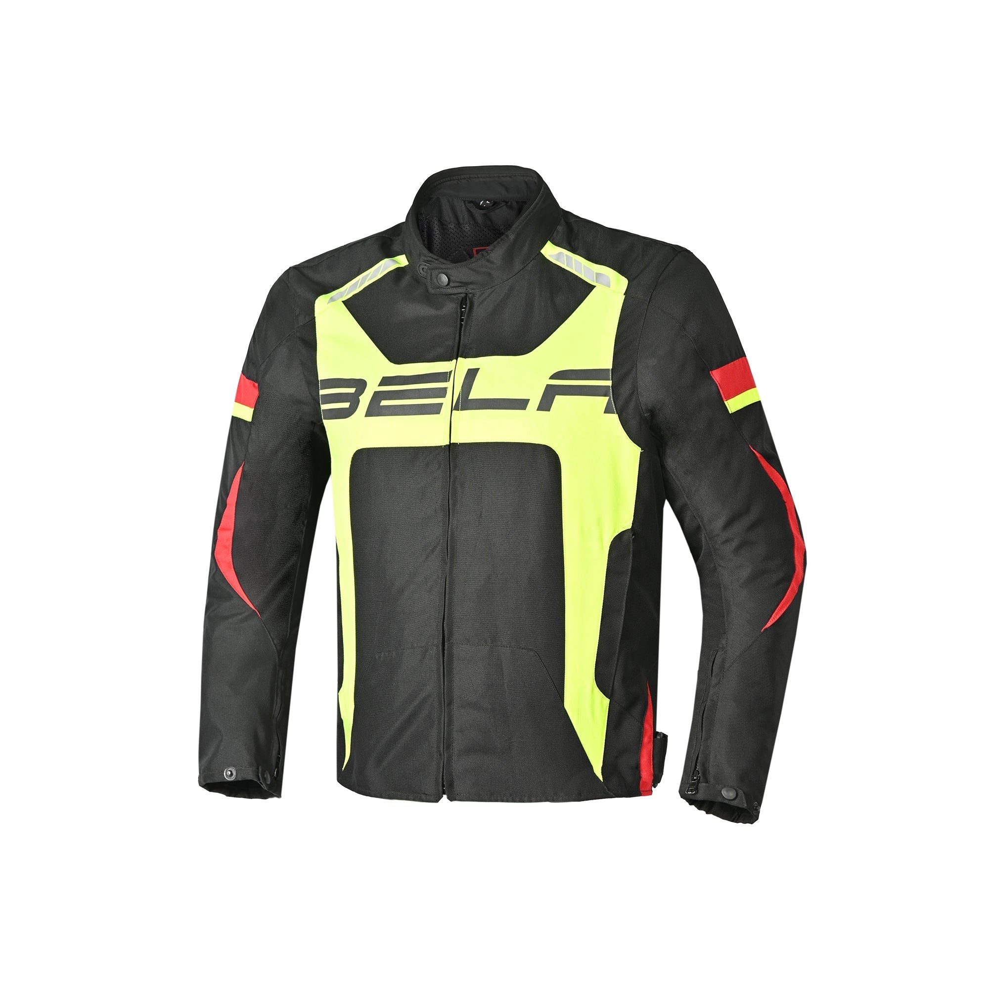  BELA - Black/Fluorescent Yellow Clutch Textile Jacket - SECURTEX MOTOR SL (t/a MaximoMoto)