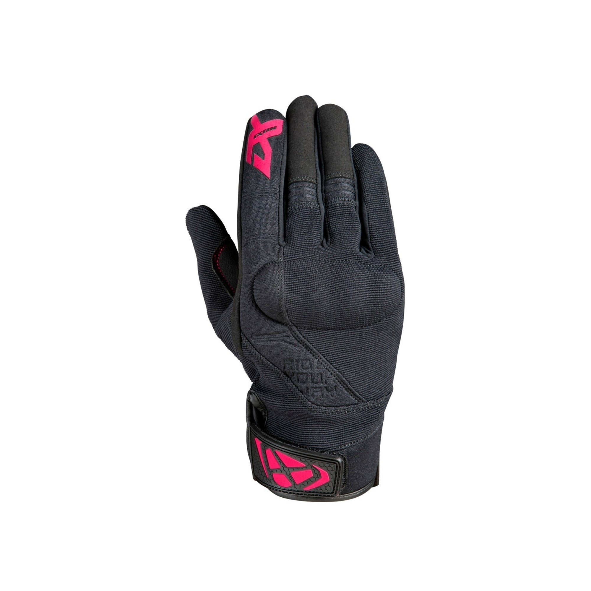  IXON-GLOVES RS DELTA LADY BLACK/FUSHIA - SECURTEX MOTOR SL (t/a MaximoMoto)