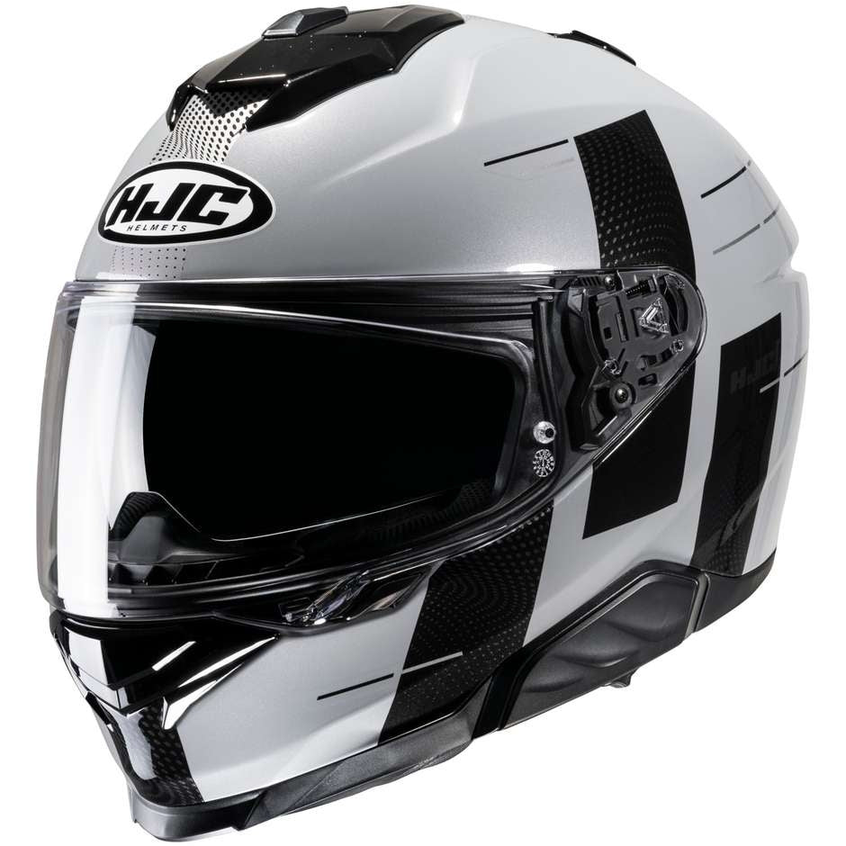  HJC - i71 PEKA MC5 Full Face Sport Motorcycle Racing Helmet Grey Black