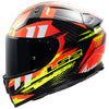 LS2 FF811 Vector II Carbon Touring Motorcycle Helmet Tantic Red H-V Yellow
