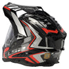 LS2 MX701 C EXPLORER II DUAL SPORTS MOTORCYCLE ADVENTURE HELMET RED