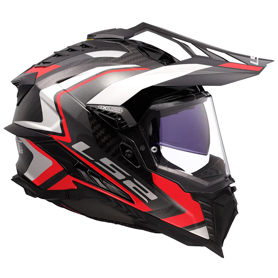 LS2 MX701 C EXPLORER FRONTIER II OFF-ROAD MOTORCYCLE ADVENTURE HELMET ORANGE