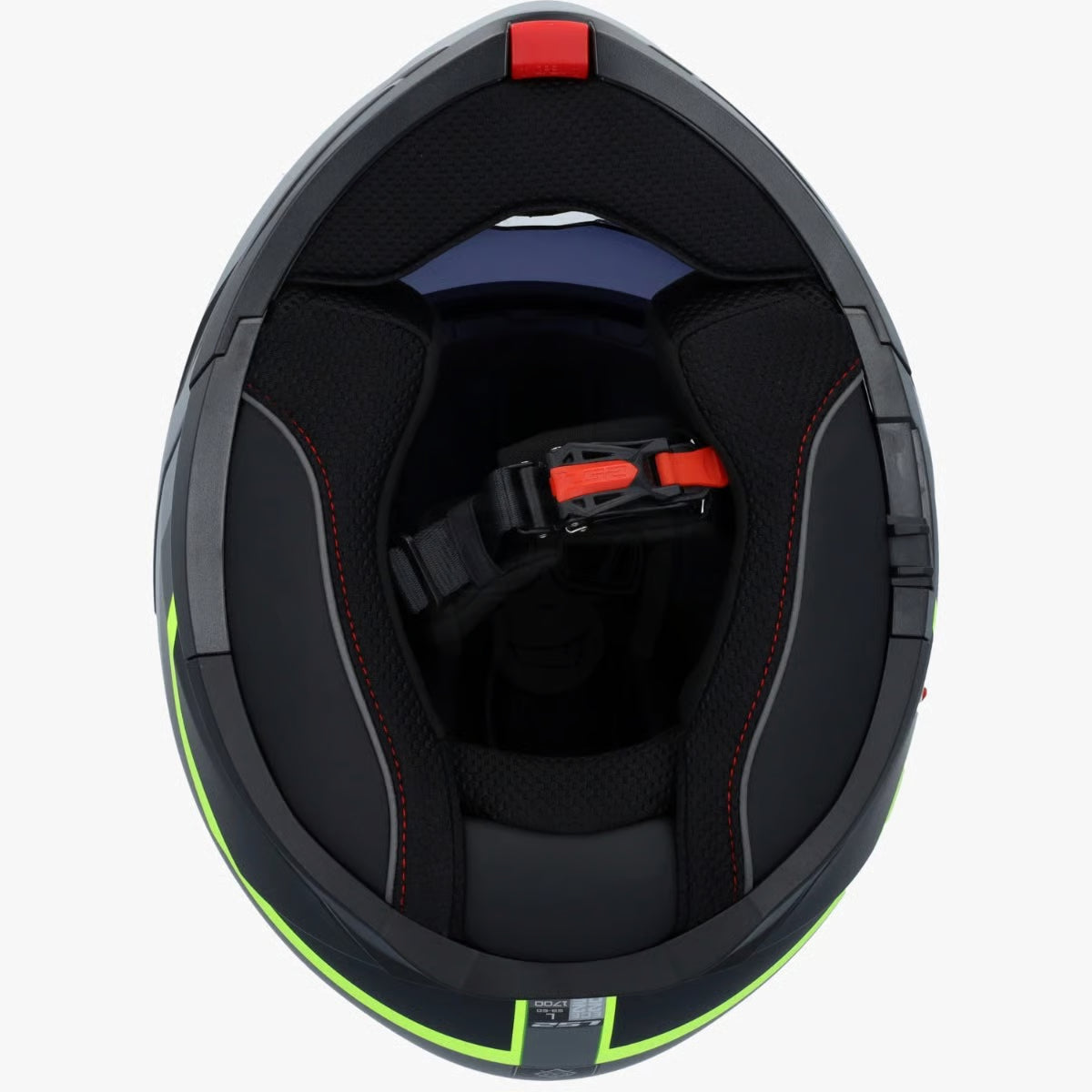 LS2 FF908 STROBE II MONZA MODULAR HELMET M.BLACK H-V YELLOW