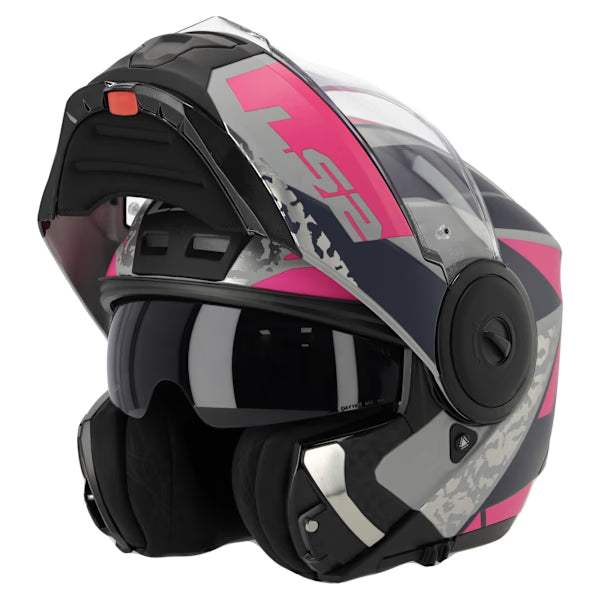 LS2 FF902 Scope II Modular Motorcycle Helmet Oxyd Grey Blue Purpal