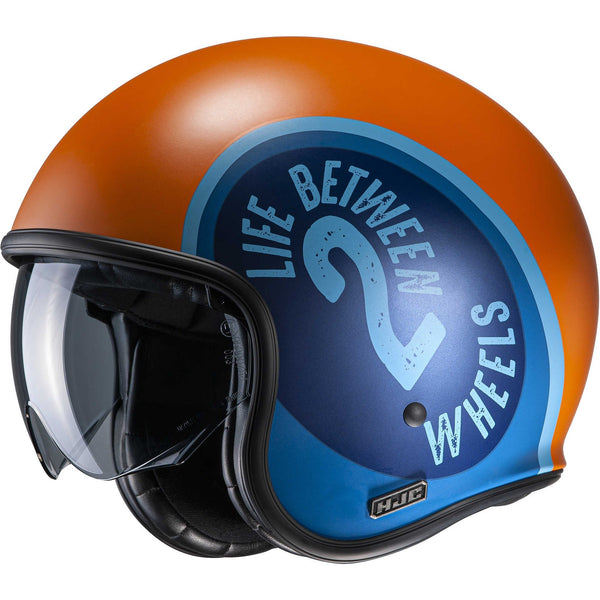 AKANDO Vintage Half Helmet – Retro Motorcycle Open Face Helmet For Men & Women (Matte, ABS, Quick Release)